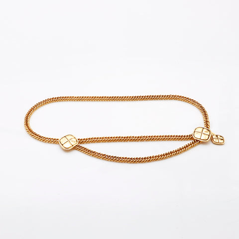 CHANEL 1981-1985 belt gold WS9595