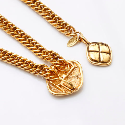 CHANEL 1981-1985 belt gold WS9595