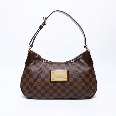 ルイ・ヴィトン LOUIS VUITTON ダミエ テムズ ショルダーバッグ ブラウン WS9598