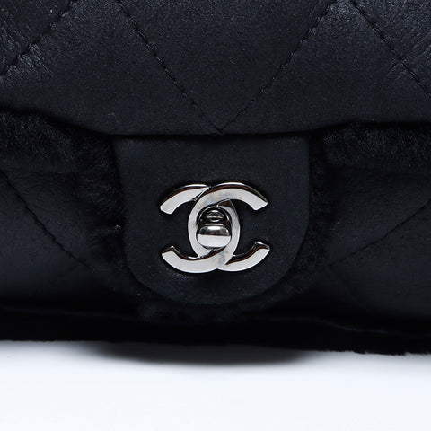 香奈儿香奈儿（Chanel Chanel）9 Matelasse Mouton双链肩袋黑色WS9600