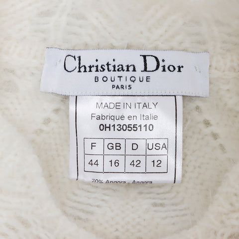 クリスチャンディオール Christian Dior  Size:44 ニット ホワイト WS9602