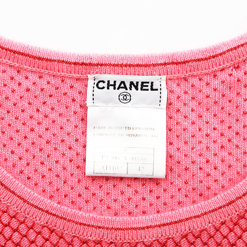 シャネル CHANEL Size42 カシミア混 ラメ 01C 半袖Ｔシャツ ピンク WS9604