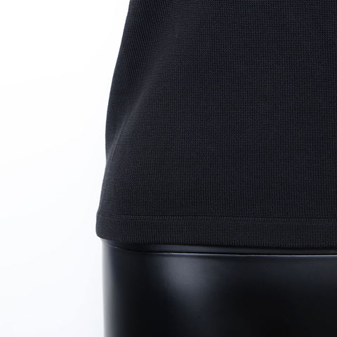 Chanel Sports Line Coco Mark Cotton Knit 03A Size 36 Short Sleeve T-shirt Black WS9606