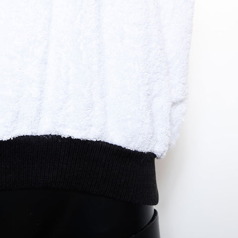 Chanel Pile Brand Logo Black Pile Towel Sweatshirt White WS9608