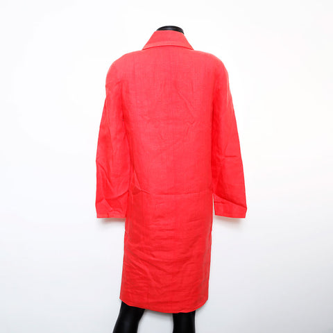 Chanel CHANEL Size34 Coco Mark Button Linen 93C Dress Pink WS9612
