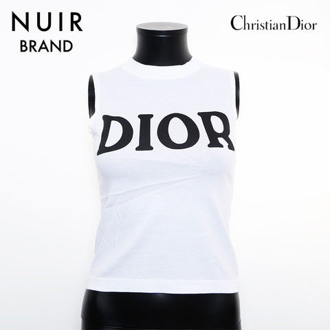 クリスチャンディオール Christian Dior SizeM ロゴ タンクトップ タンクトップ ホワイト WS9613