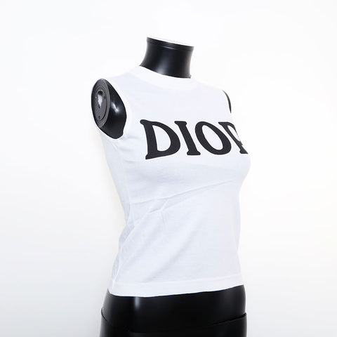 クリスチャンディオール Christian Dior SizeM ロゴ タンクトップ タンクトップ ホワイト WS9613