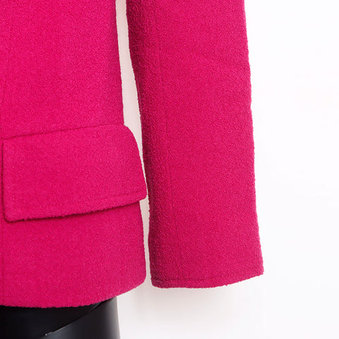 Chanel Size38 98A Double Coco Mark Button Jacket Pink WS9615