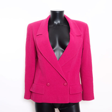Chanel Size38 98A Double Coco Mark Button Jacket Pink WS9615