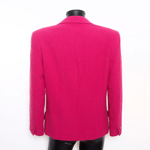 CHANEL Size38 98A Double COCO Mark Button Jacket pink WS9615
