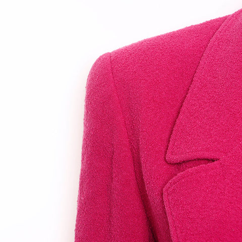 CHANEL Size38 98A Double COCO Mark Button Jacket pink WS9615