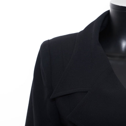 Chanel CHANEL Size 40 Coco Mark Button 96P Jacket Black WS9619
