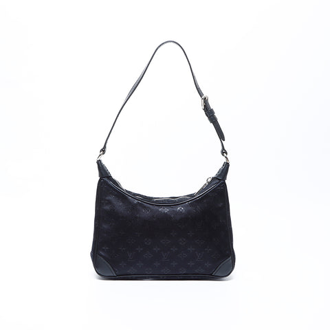 ルイ・ヴィトン LOUIS VUITTON リトルブローニュ キャンバス ラメ モノグラム SR0041 ハンドバッグ ブラック WS9634