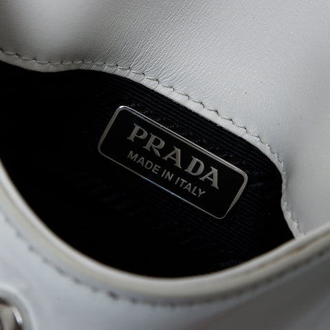 Prada Cleo迷你手提包白色WS9635