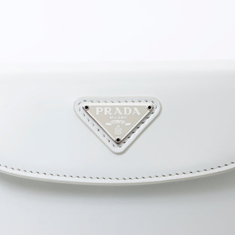 Prada Cleo迷你手提包白色WS9635