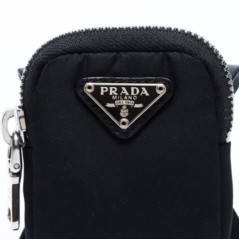 プラダ PRADA ReNylon スマートフォンケース ポーチ ナイロン iPhoneケース ブラック WS9637