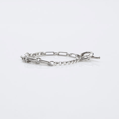 HERMES Chaine d'Ancre Punk 925 bracelet Silver WS9643