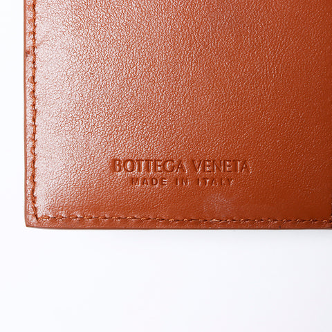 ボッテガヴェネタ BOTTEGAVENETA イントレチャート 小銭入れあり 二つ折り財布 ブラウン WS9646