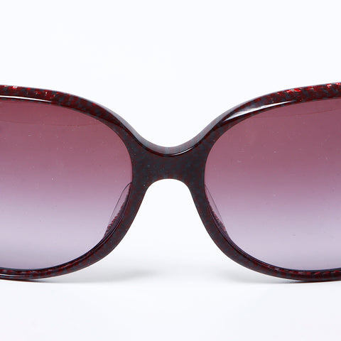 CHANEL COCO Mark butterfly check sunglasses Red WS9662