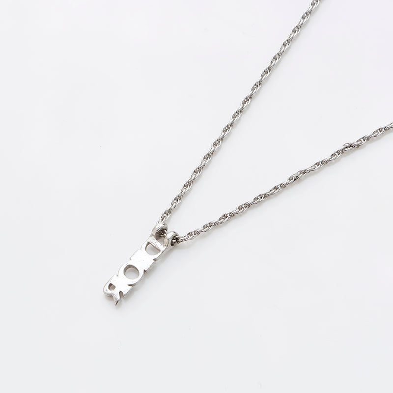 クリスチャンディオール Christian Dior ロゴ ネックレス シルバー