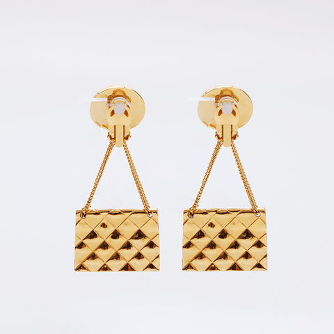 CHANEL 2cc3 Matelasse Bag Coin COCO Mark Earring gold WS9670