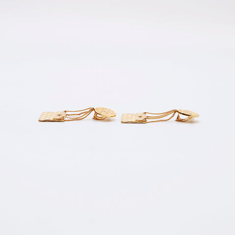 CHANEL 2cc3 Matelasse Bag Coin COCO Mark Earring gold WS9670