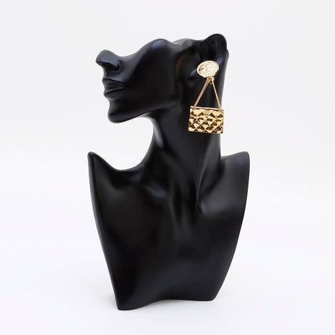 CHANEL 2cc3 Matelasse Bag Coin COCO Mark Earring gold WS9670