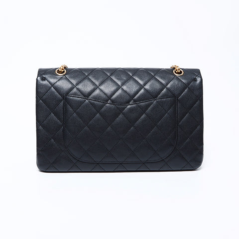 シャネル CHANEL 23番台 キャビアスキン チェーン 2.55 ダブルフラップ マトラッセ30 ショルダーバッグ ブラック WS967 –  NUIR VINTAGE