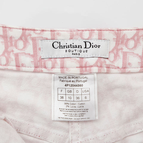 クリスチャンディオール Christian Dior Size:38 トロッター パンツ ピンク WS9680