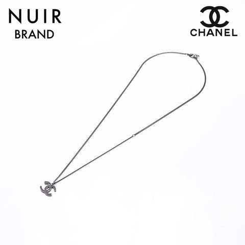 シャネル CHANEL A15P ココマーク ネックレス グレー WS9682