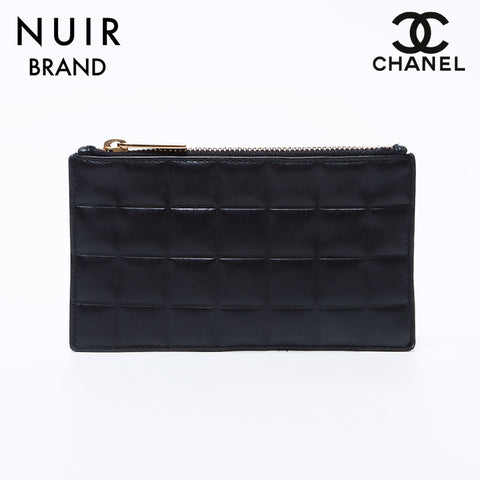 Chanel Chocolate Bar Coin Case Black WS9700