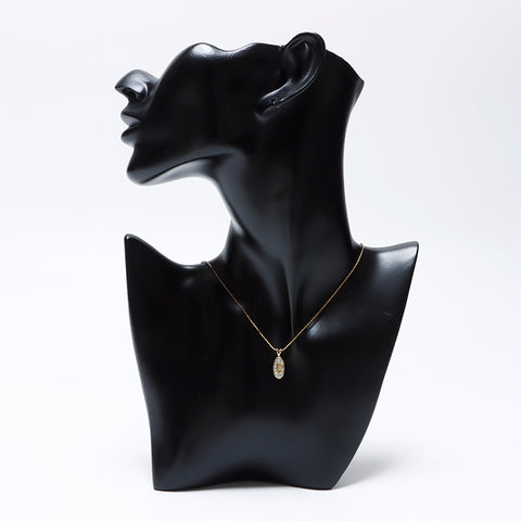 GIVENCHY Vintage G Rhinestone Necklace gold WS9702