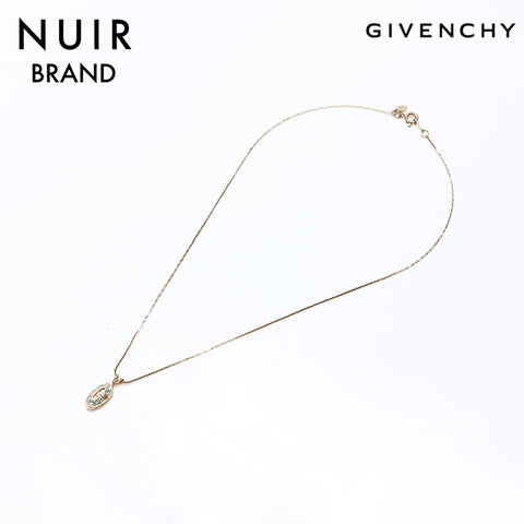 Givenchy Givenchy Vintage G Rhinestone项链Gold WS9702