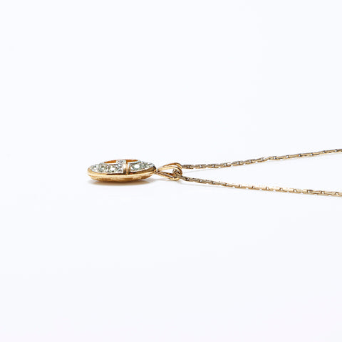 GIVENCHY Vintage G Rhinestone Necklace gold WS9702