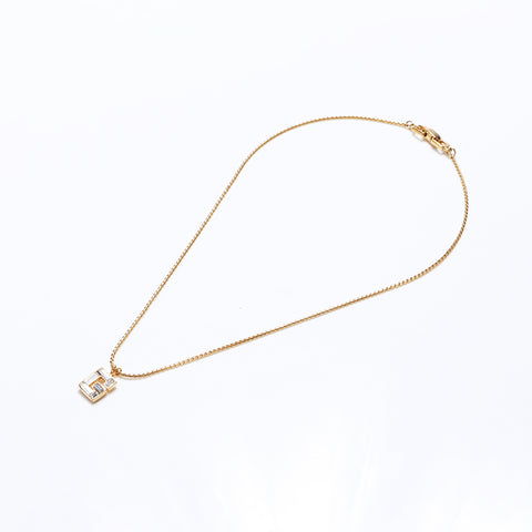 Givenchy Givenchy Vintage G Rhinestone项链金WS9703