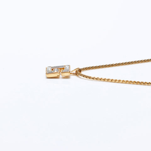 Givenchy Givenchy Vintage G Rhinestone项链金WS9703