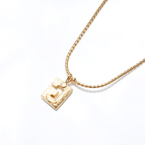 Givenchy Givenchy Vintage G Rhinestone项链金WS9703