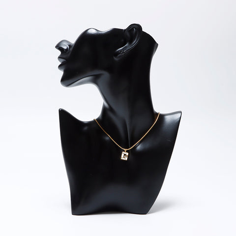 Givenchy Givenchy Vintage G Rhinestone项链金WS9703