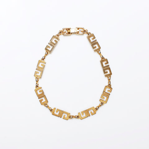 Bracelet chaîne GIVENCHY Vintage G Logo or WS9705