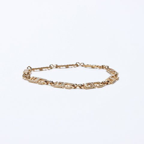 Bracelet chaîne GIVENCHY Vintage G Logo or WS9705