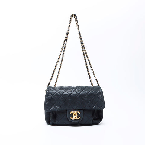 シャネル CHANEL 15番台 ラムスキン チェーン ショルダーバッグ グリーン WS9717