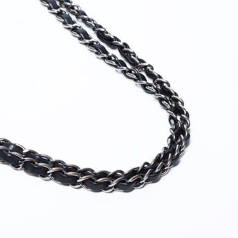 CHANEL Nr. 21 Lammleder Matelasse Umhängetasche schwarz WS9721