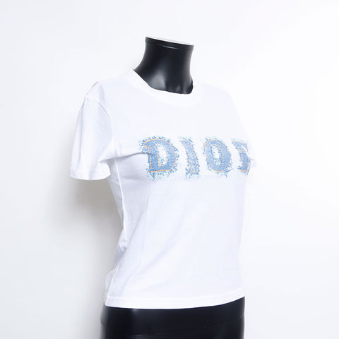 クリスチャンディオール Christian Dior Size36 コットン ロゴ 半袖Ｔシャツ ホワイト WS9729