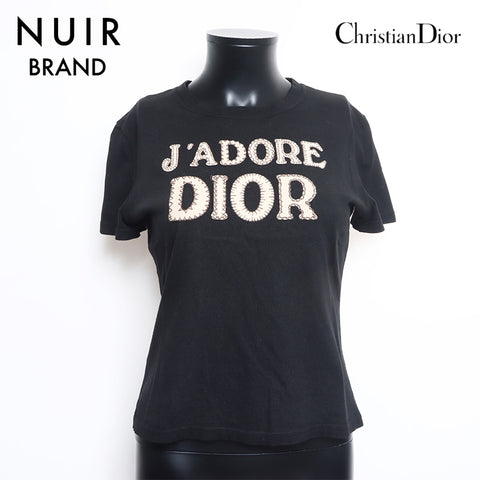 クリスチャンディオール Christian Dior Size42 コットン ジャドール 半袖Ｔシャツ ブラック WS9730