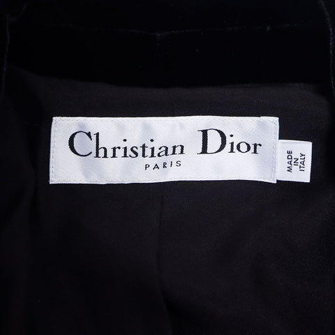 クリスチャンディオール Christian Dior Size36 レーヨン シルク ブルゾン ジャケット ブラック WS9736