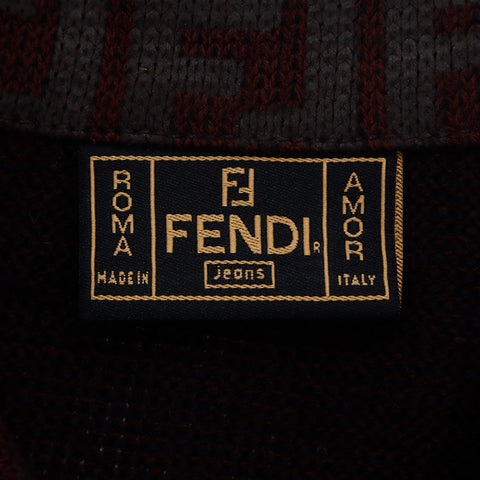 フェンディ FENDI Size42 ズッカ ジャケット ブラウン WS9739