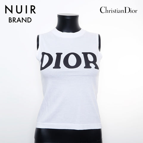 クリスチャンディオール Christian Dior SizeM コットン タンクトップ ホワイト WS9743