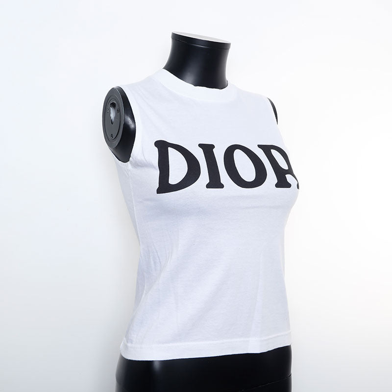 Christian Dior SizeM Cotton Tank Top White WS9743 – NUIR VINTAGE