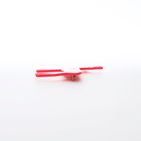 CHANEL 01A Reindeer Brooch pink WS9747