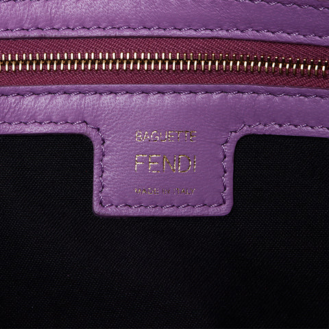 Fendi Zucca Mamma Bagget 2way皮革肩带紫色WS9756